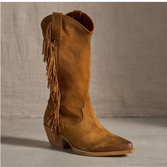 New in Box Sundance Dove Canyon Boots, Tan Suede size 40 EUR / 9 US - Picture 2 of 14